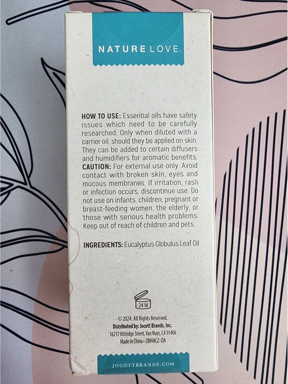 Nature Love Everyday Essential Oil - 100% Pure Eucalyptus Oil - 4 Oz